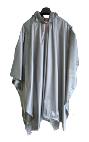 Impermeable 300 Micras Gris Con Capucha