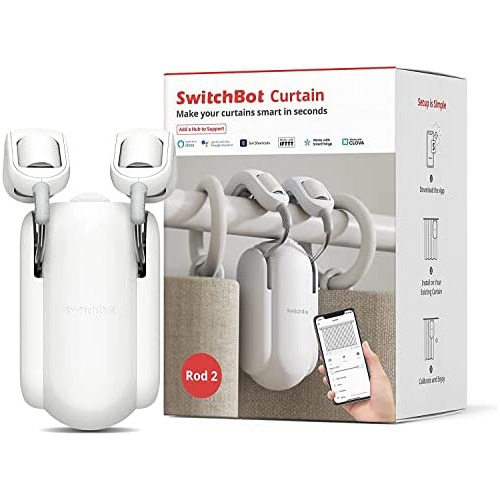 [versión Mejorada] Switchbot Curtain Smart Electric Mo...