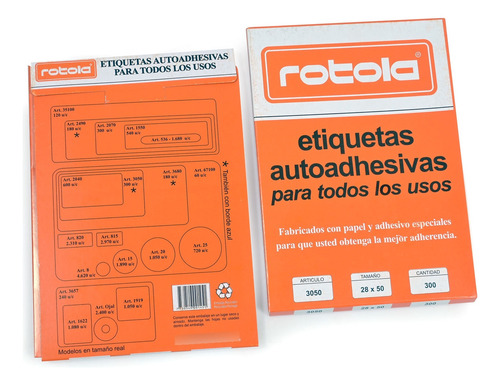Caja Etiquetas Manual Rotola 820 - Papelería