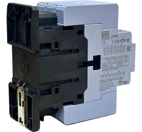 Contator Tripolar Weg 80a Cwb80 24vcc 1na+1nf