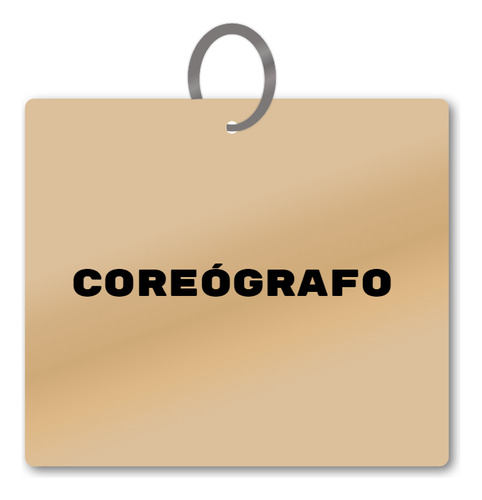 Chaveiro Coreógrafo Mdf Lembrança Rh C/ Argola