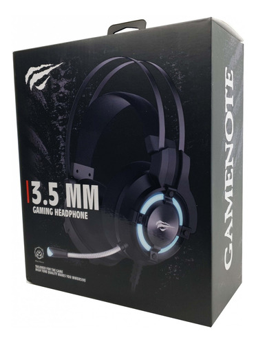 Imagem 2 de 7 de Headset Gamer Iluminação Led Havit Hv-2212d P2 Preto