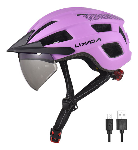 Casco De Seguridad Con Protección Trasera Para Bicicleta