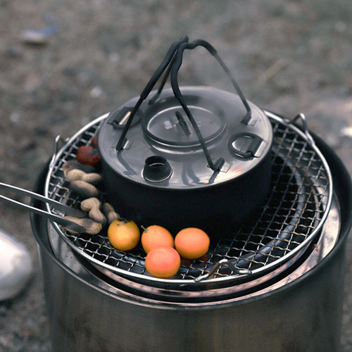 Camping Kettle Para Fuego Abierto Portable Kettle Coffee Pot