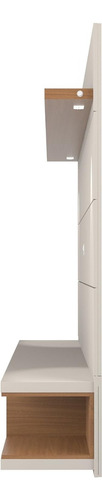 Panel Tv Rack Flotante Con Repisa De Lujo Minimalista Cairo