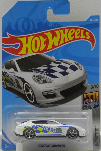 Hot Wheels Porsche Panamera Police Blanco 303/365 Hw Metro