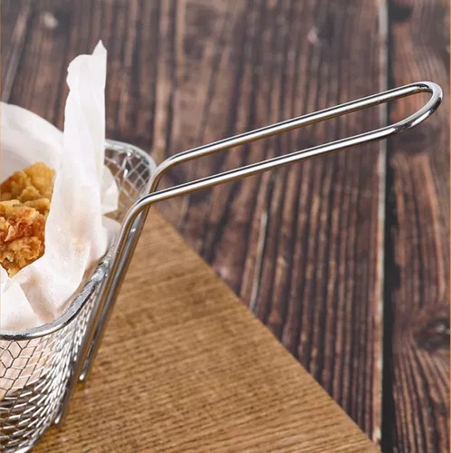 Mini Freidora De 10 Cestas Para Patatas Fritas Con Asa