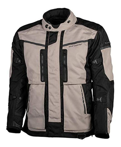 Chaqueta Gris Con Negro Para Motociclista