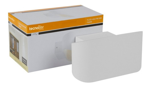 Imagen 2 de 7 de Lámpara De Pared Blanco Interior, 7w, Luz Cálida, Tecnolite