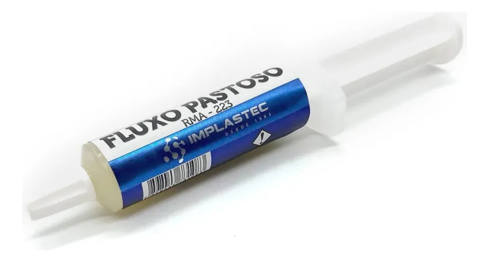 Fluxo De Solda Pastoso Implastec Rma 223 10g Amarelo