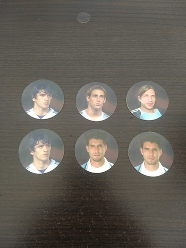 6 Figuritas Tazos Seleccion Argentina 2006 Album Carrefour