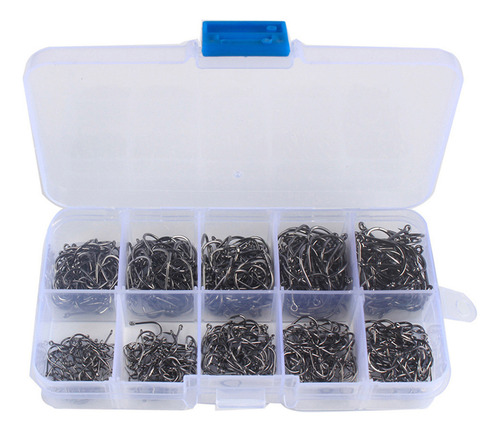 Para 1000 Anzuelos De Acero Al Carbono Con Púas Y Caja De