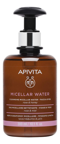 Agua Micelar Apivita Con Rosa Y Miel 10.1 Fl. Oz. | Agua Mic