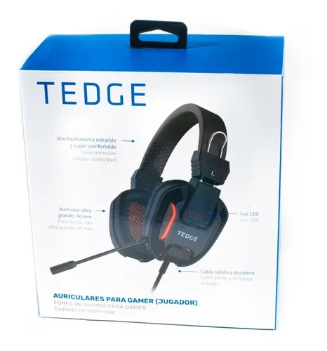 Auriculares Diadema Gamer Led Micrófono Pc Jack 3.5 Celular