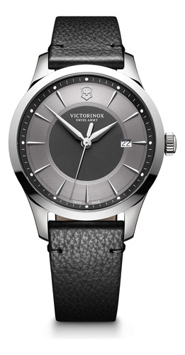 Reloj Victorinox Gris Con Pulsera De Cuero Hombre V241804