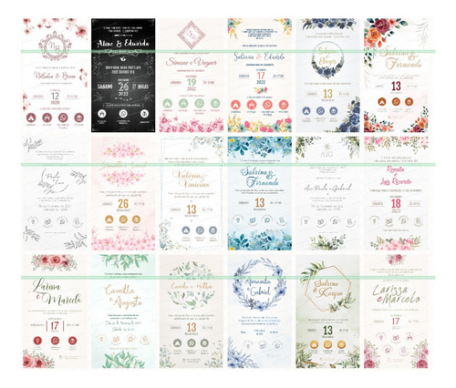 Convite Casamento Floral Rose Interativo Virtual + Sugestão