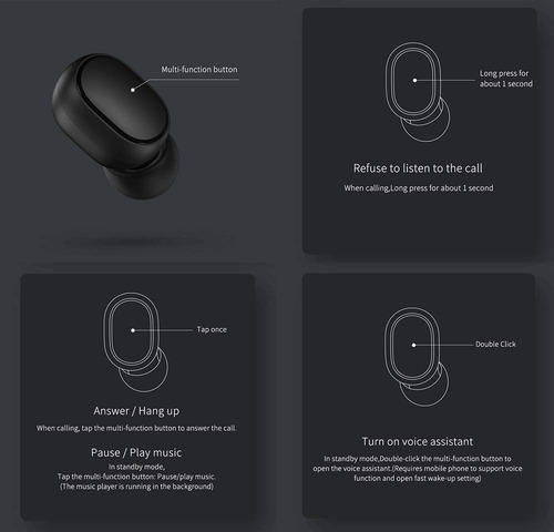 Auriculares Inear Gamer Inalámbricos Xiaomi Redmi Airdots S