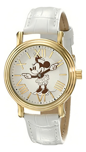 Disney Minnie Mouse Reloj Analógico De Cuarzo Para Adultos W001859