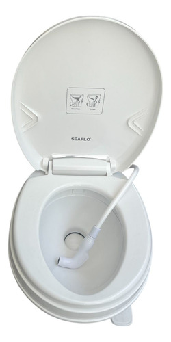 Inodoro Seaflo Paso Directo A Pedal Con Bidet Casa Rodante