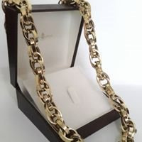 Corrente Baguete Duplo 90gr 12,5mm 65cm Ouro18k Nota Fiscal