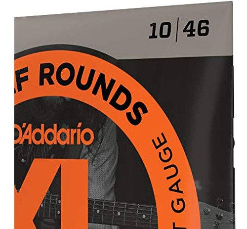 Daddario Cuerdas Para Guitarra Bajo Semirredondas, Blanco Ne