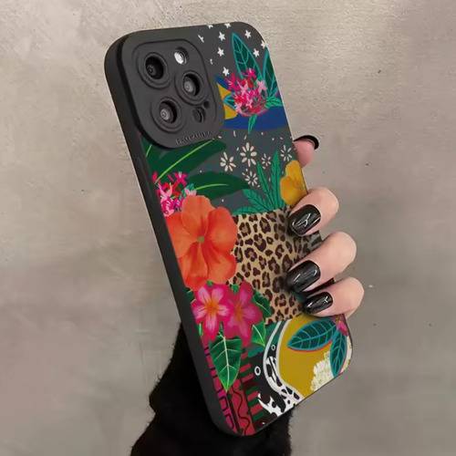 Capa Personalizada Silicone Florida Floral Para iPhone 16e