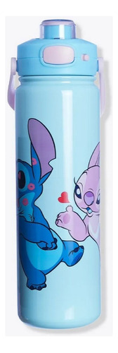 Garrafa Térmica Com Alça 700 Ml Personagens Disney Marvel Cor Azul-claro