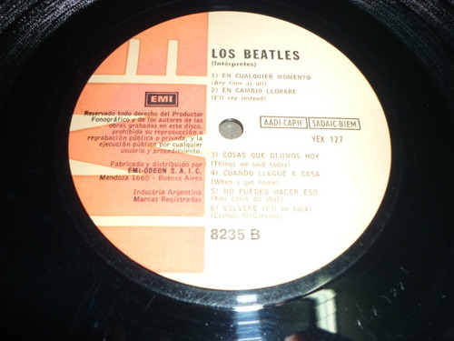 Vinilo / The Beatles - Yeah Yeah Yeah _ Emi 8235 Nm