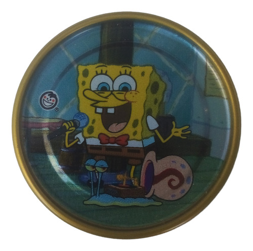 Tazo Titanium Bob Esponja Elma Chips #20 Bob E Gary, Novo