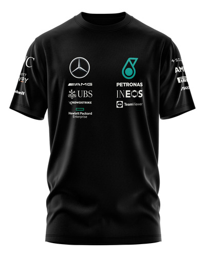 Remera Mercedes Benz George Russell 63 F1 Algodón