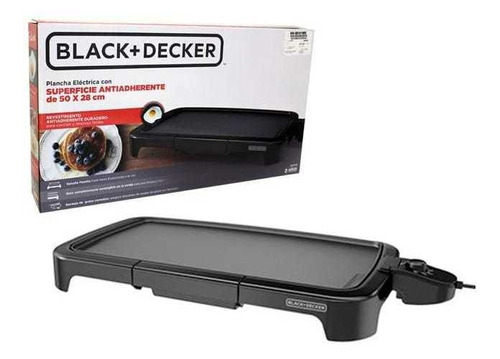Parrillera Plancha Eléctrica Black Decker Antiadherente 50cm