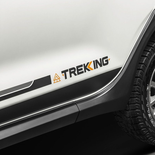 Kit 8 Adesivos Faixa Lateral Fiat Argo Trekking 2019/2020