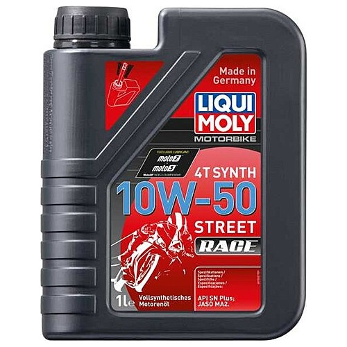 Aceite Liqui Moly Para Moto Sintético 10w50 1 Litro 4t 