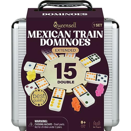 Mexican Train Dominoes Set Double 15, Dominoes Set For ...