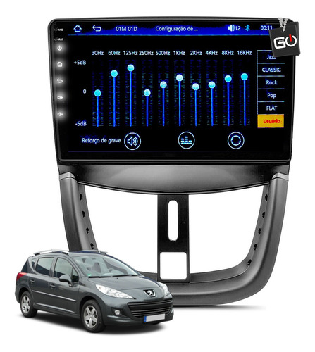 Central Multimídia Mp5 Hoggar X-line 2008 À 2014 + Câmera Ré