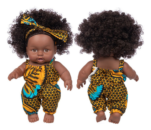 Muñeca De Juguete Africana Negra Para Bebé, Regalo De Navida