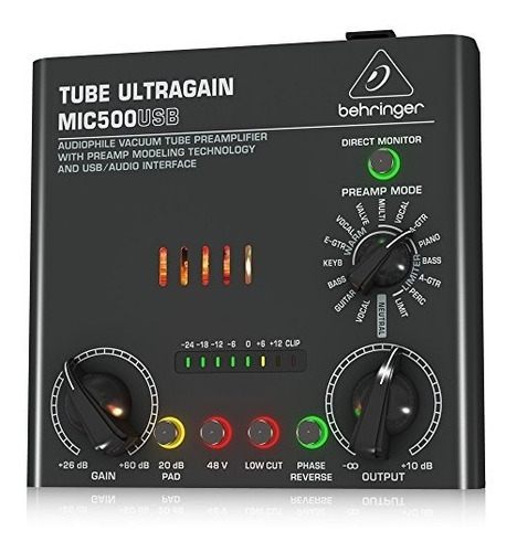 Behringer Tube Ultragain Mic500usbmusical Instruments