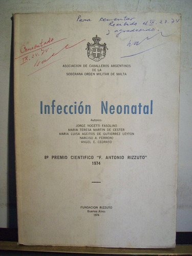 Adp Infeccion Neonatal / Fundacion Rizzuto 1974 Bs. As.