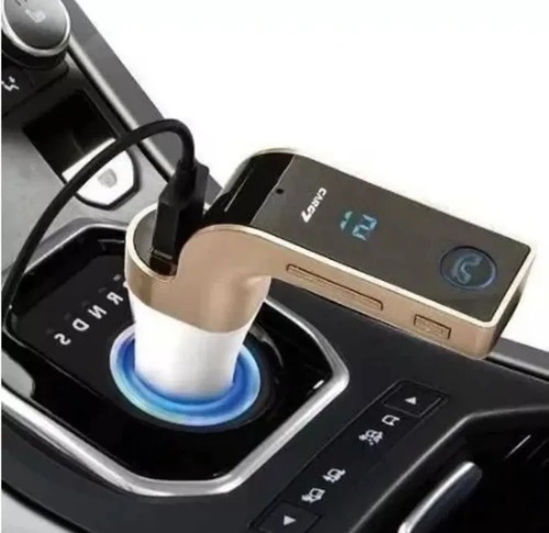 Receptor Transmissor Veicular Via Fm Bluetooth Mp3 Usb Pendr