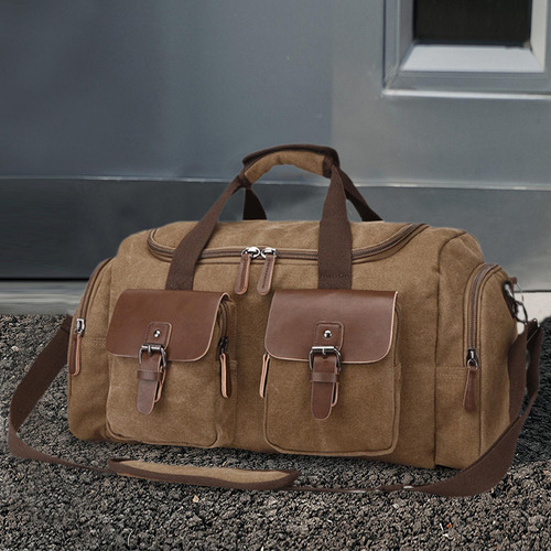Bolso De Lona Para Hombres, Bolso De Hombro Ligero Y