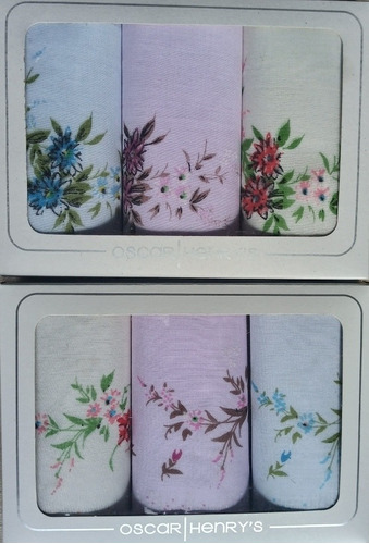 Caja Con 3 Pañuelos  De Mujer Ideal Para Regalar