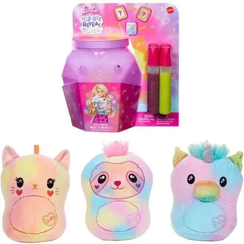 Barbie Pelucia Tie Dye Surpresa Sortido - Mattel Hwd29