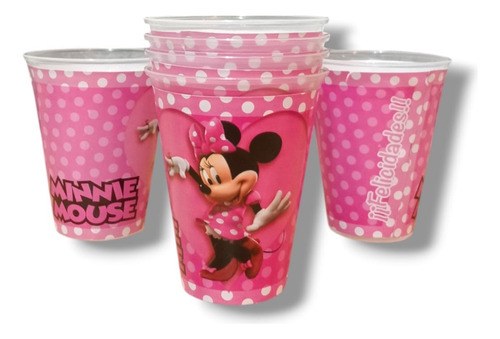 Minnie Kit Fiestas De Cumpleaños Cajas+vasos+platos 50p Minnie Minnie Minnie Mouse