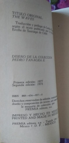 Las Olas. Virginia Woolf
