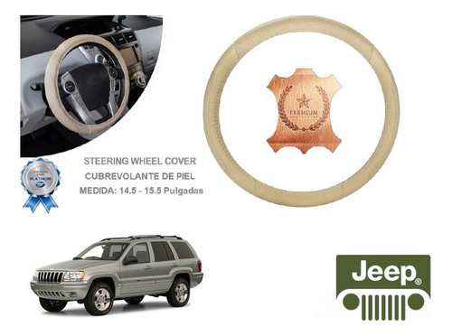 Funda Cubrevolante Beige Piel Nissan Jeep Grand Cherokee 99