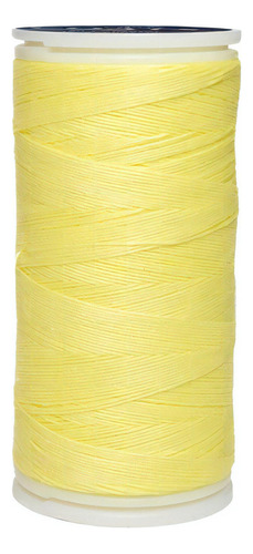 Caja 12 Pzas Hilo Coats Poliéster Liso 3 Cabos Fibra Corta Color T6980-0174 Amarillo maíz