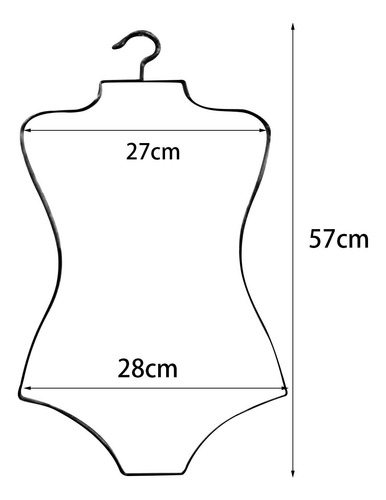 Organizador De Guardarropa Con Forma De Cuerpo De Alambre