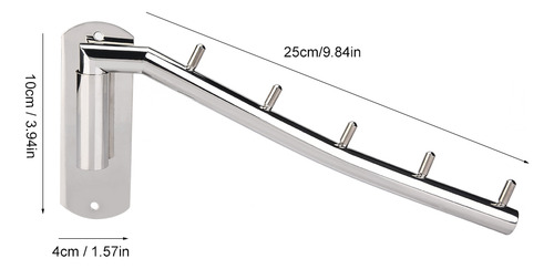 Colgador De Ropa De Pared De Acero Inoxidable Con Brazo Gira