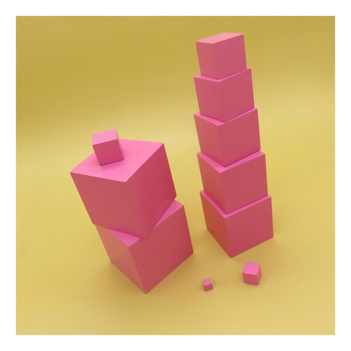 Aprendizaje Montessori Torre Rosa Pensamiento Lógico