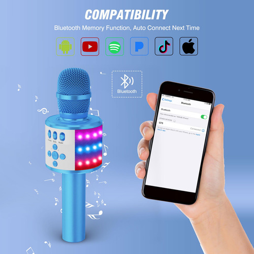 Karaoke Microphone Bonaok Q78 Bluetooth Wireless For Kids